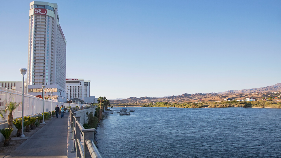 Photo Credit Travel Nevada. The Riverwalk in Laughlin, NV